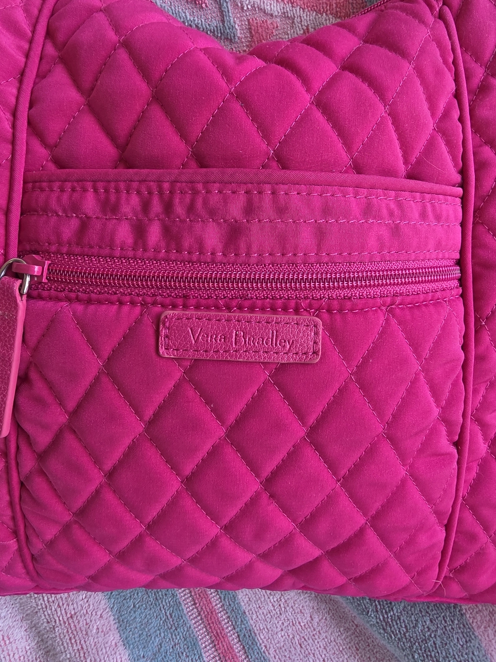 Vera Bradley Hot Pink Quilted Crossbody Bag